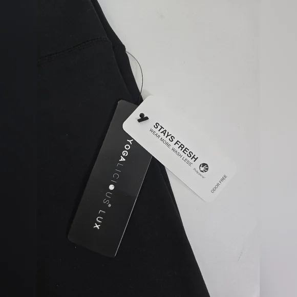 Yogalicious High Rise Squat Proof Criss Cross Yoga Pants Black XS - Picture 9 of 10